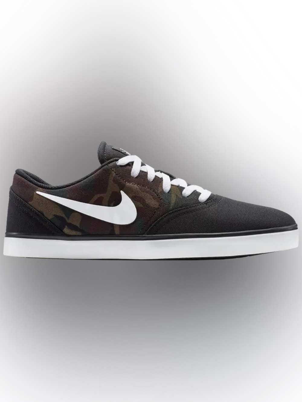 Nike SB Check Canvas Black Camo Skate Shoes Men’s Size 13 705268-019 Rare